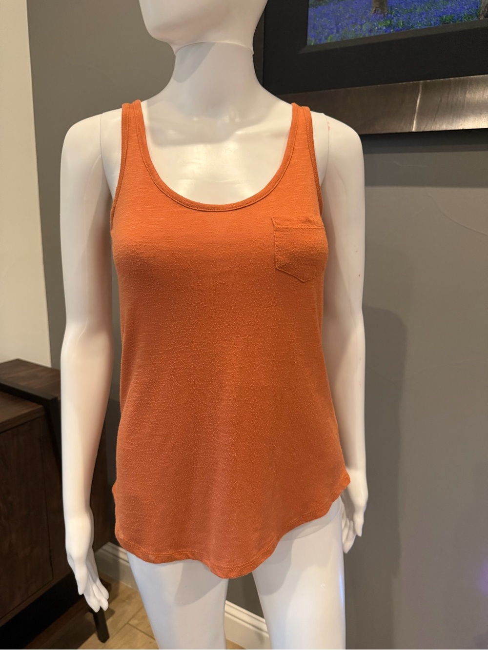 American Rag Burnt Orange Bow Back Tank Top Size XS